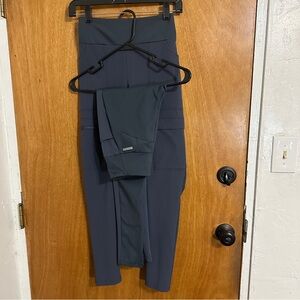 Pearl Izumi Womens XS Leggings Lot of 2 Gray Blue Athletic Running Cycling